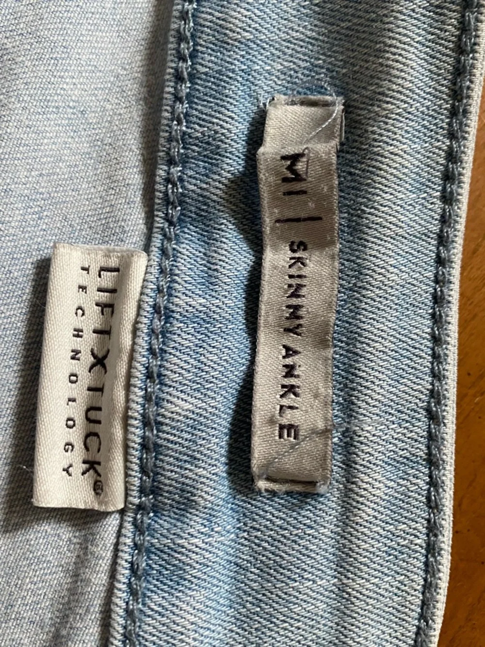 NYDJ Light Blue Cropped Jeans with Embroidered Ankles - Picture 9 of 14